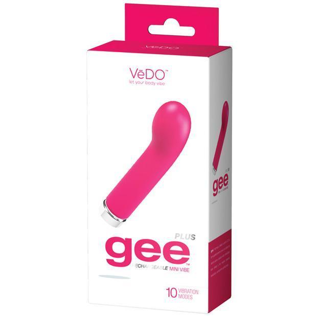 VeDO - Gee Plus Rechargeable G-Spot Vibrator (Foxy Pink) -  G Spot Dildo (Vibration) Rechargeable  Durio.sg