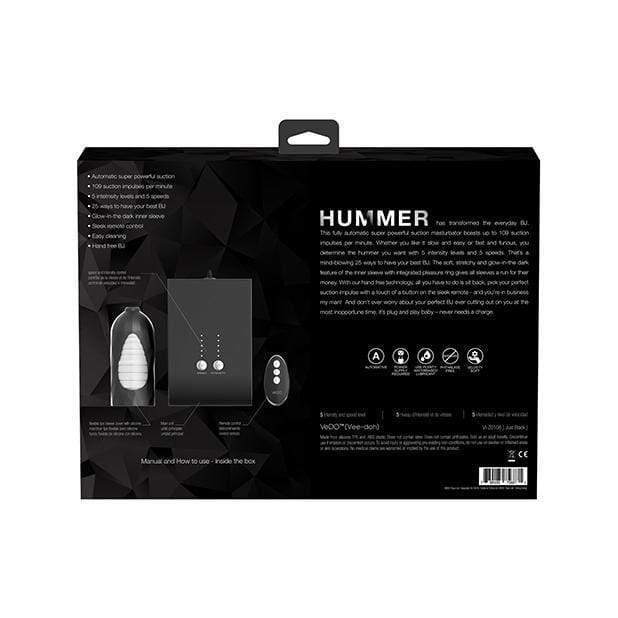 VeDO - Hummer Transform Your BJ Masturbator (Just Black) -  Masturbator Mouth (Vibration) Rechargeable  Durio.sg