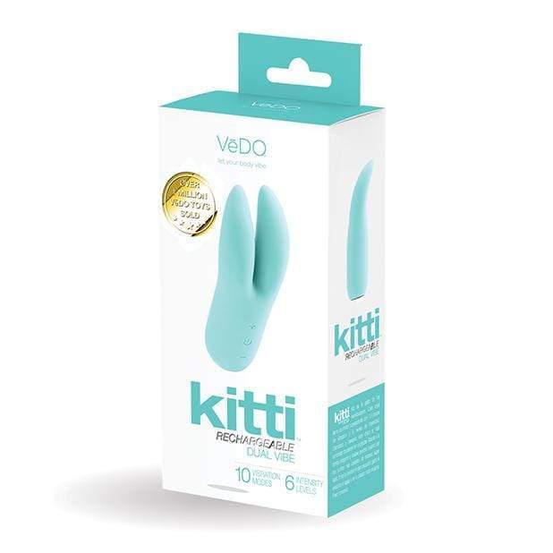 VeDO - Kitti Rechargeable Dual Clit Massager (Tease Me Turquoise) -  Clit Massager (Vibration) Rechargeable  Durio.sg