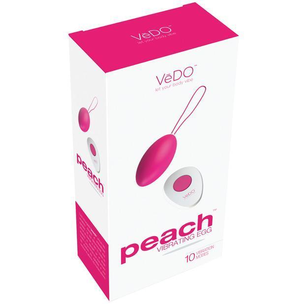 VeDO - Peach Rechargeable Egg Vibrator (Foxy Pink) -  Wireless Remote Control Egg (Vibration) Rechargeable  Durio.sg