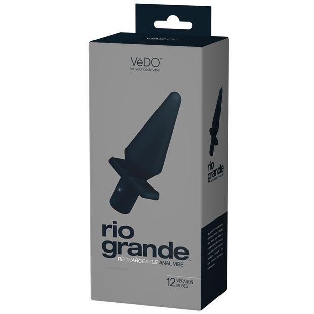 VeDO - Rio Grande Rechargeable Anal Vibrating Butt Plug (Just Black) -  Anal Plug (Vibration) Rechargeable  Durio.sg
