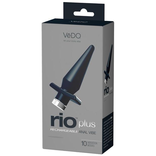 VeDO - Rio Plus Rechargeable Dual Anal Vibrating Butt Plug (Black) -  Anal Plug (Vibration) Rechargeable  Durio.sg