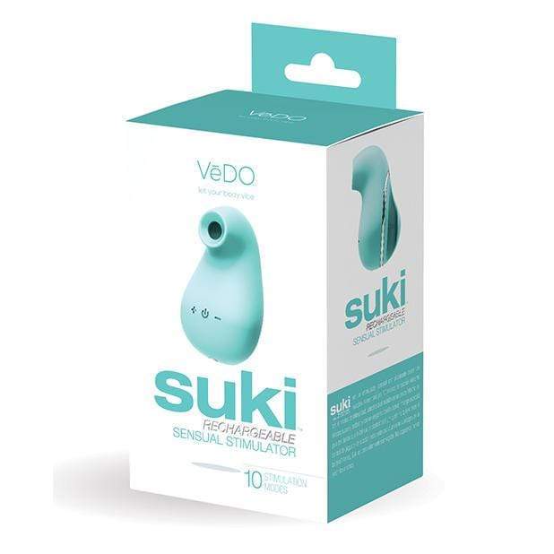 VeDO - Suki Rechargeable Sensual Vibrating Sucker (Tease Me Turqouise) -  Clit Massager (Vibration) Rechargeable  Durio.sg