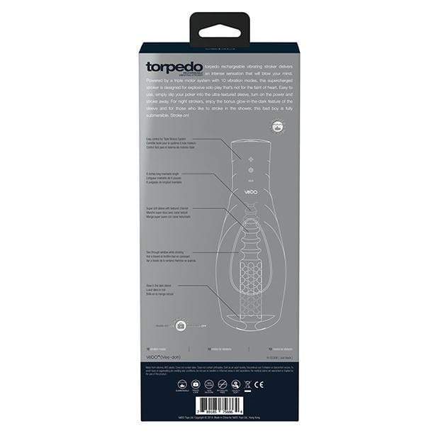 VeDO - Torpedo Vibrating Rechargable Stroker (Just Black) -  Masturbator Soft Stroker (Vibration) Rechargeable  Durio.sg