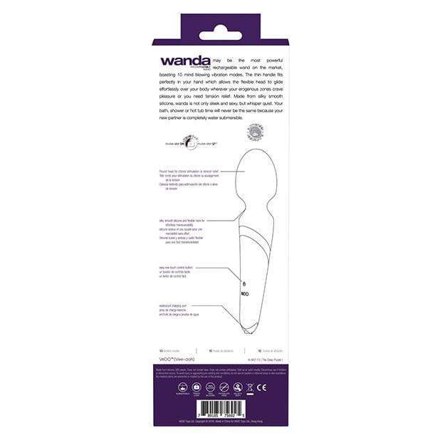 VeDO - Wanda Rechargeable Body Wand Massager (Deep Purple) -  Wand Massagers (Vibration) Rechargeable  Durio.sg