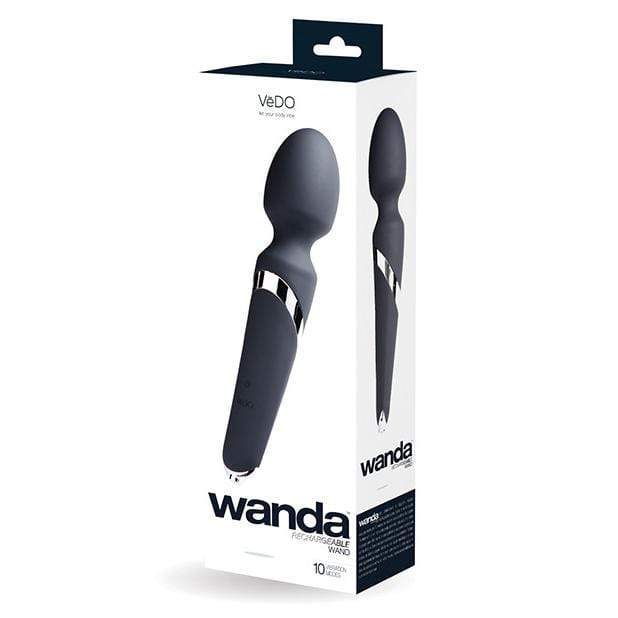 VeDO - Wanda Rechargeable Body Wand Massager (Just Black) -  Wand Massagers (Vibration) Rechargeable  Durio.sg