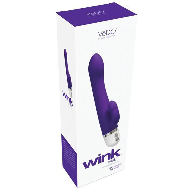 VeDO - Wink Mini Rabbit Vibrator (Into You Indigo) -  Rabbit Dildo (Vibration) Rechargeable  Durio.sg