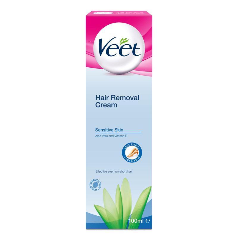 Veet - Hair Removal Cream for Sensitive Skin 100 ml -  Hair Removal Cream  Durio.sg