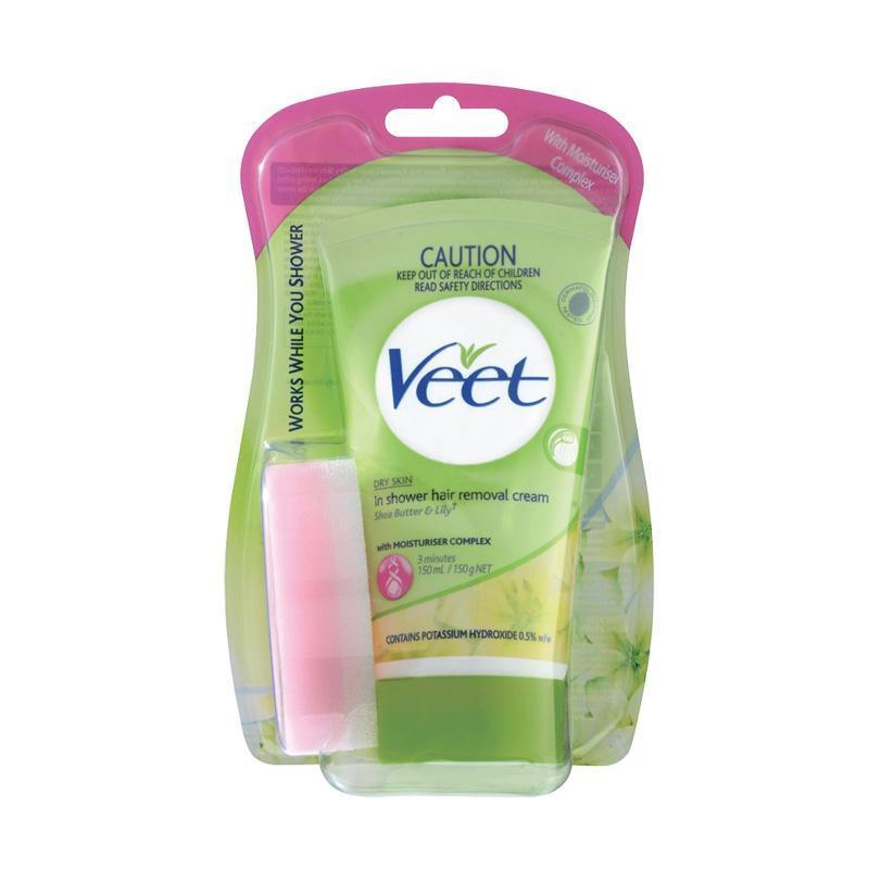 Veet - In Shower Hair Removal Cream for Dry Skin 150 g -  Hair Removal Cream  Durio.sg