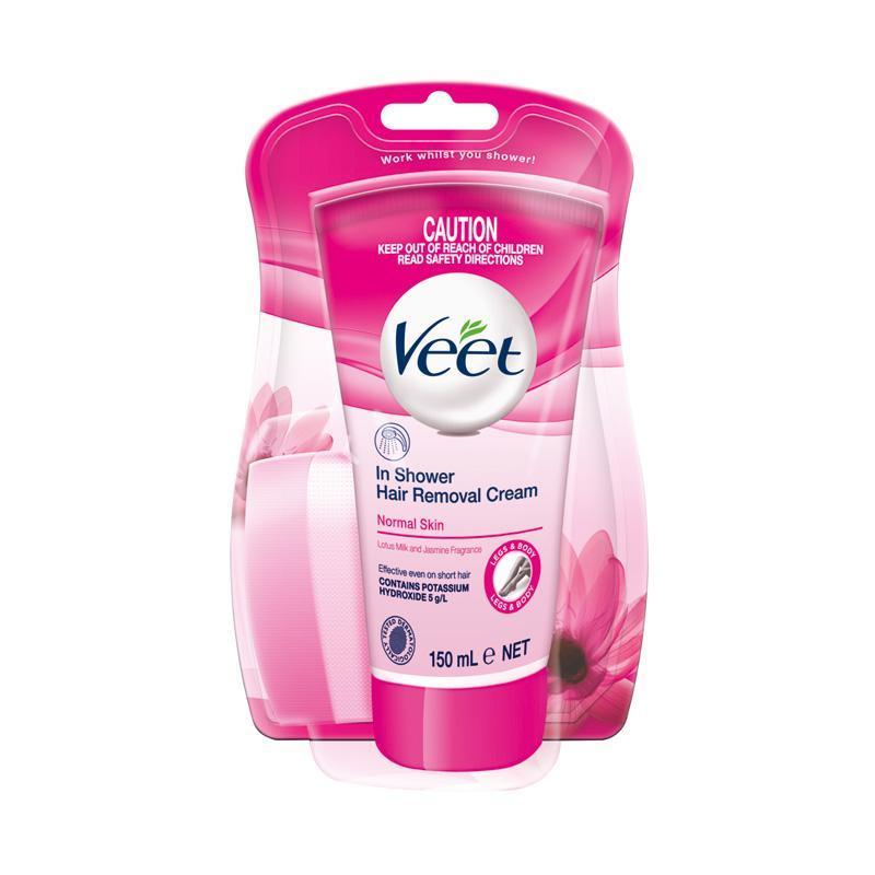 Veet - In Shower Hair Removal Cream for Normal Skin 150 g -  Hair Removal Cream  Durio.sg