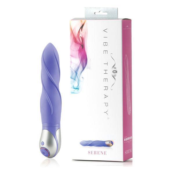 Vibe Therapy - Serene Vibrator (Purple) -  Non Realistic Dildo w/o suction cup (Vibration) Non Rechargeable  Durio.sg