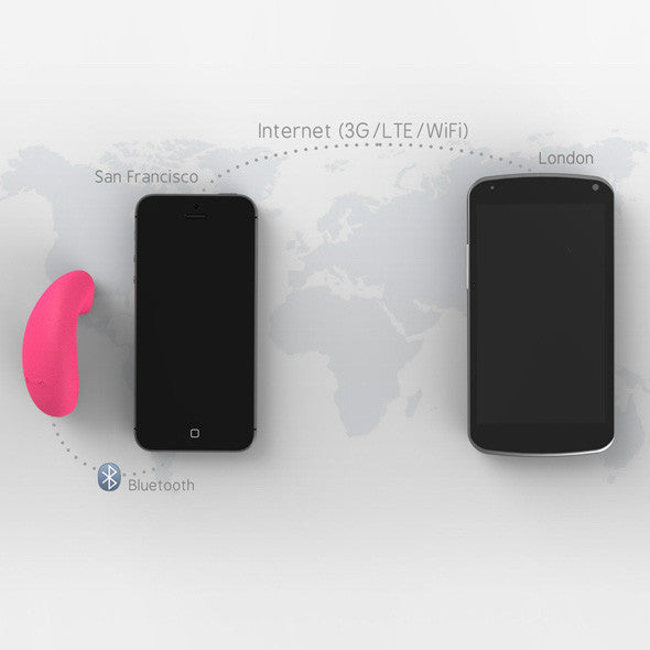 Vibease - iPhone & Android Vibrator (Pink) -  Panties Massager Remote Control (Vibration) Rechargeable  Durio.sg