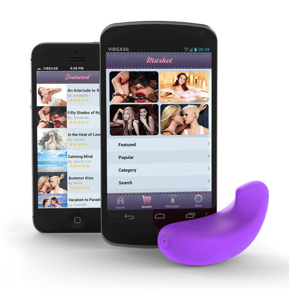 Vibease - iPhone & Android Vibrator (Purple) -  Panties Massager Remote Control (Vibration) Rechargeable  Durio.sg