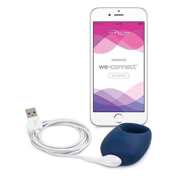 We-Vibe - Pivot Vibrating Cock Ring (Blue) -  Silicone Cock Ring (Vibration) Rechargeable  Durio.sg