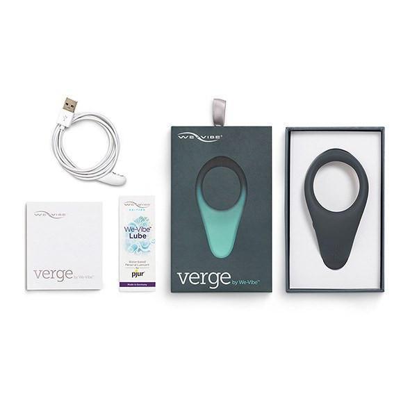 We-Vibe - Verge Vibrating Cock Ring (Slate) -  Silicone Cock Ring (Vibration) Rechargeable  Durio.sg