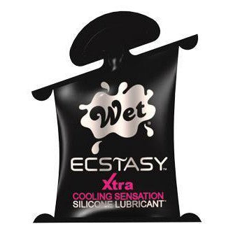 Wet - Ecstasy Xtra Cooling Sensation Silicone Lubricant 10ml (Black) -  Lube (Silicone Based)  Durio.sg