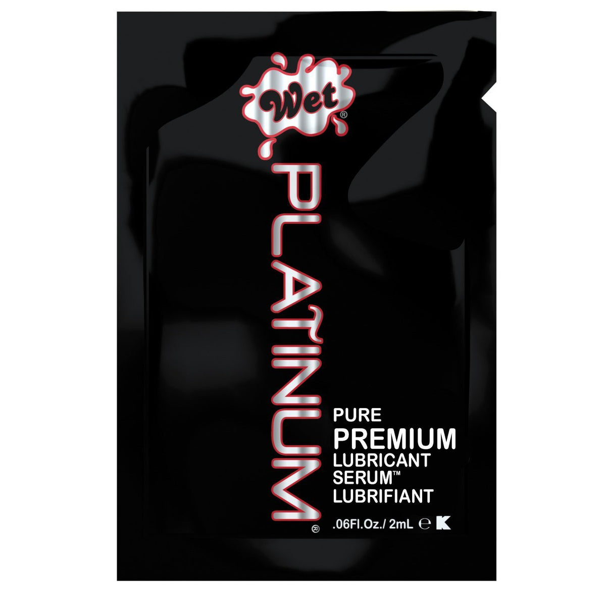 Wet - Platinum Pure Premium Lubricant 2ml (Black) -  Lube (Silicone Based)  Durio.sg