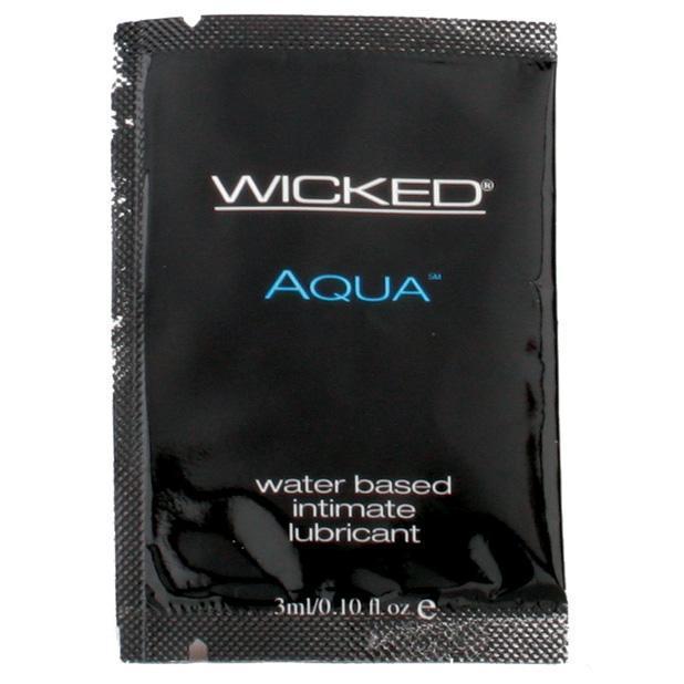 Wicked - Aqua Waterbased Lubricant 3ml -  Lube (Water Based)  Durio.sg