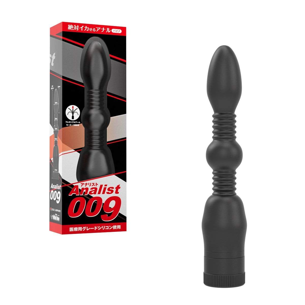 Wild One - Analyst 009 Prostate Massager (Black) -  Prostate Massager (Vibration) Non Rechargeable  Durio.sg