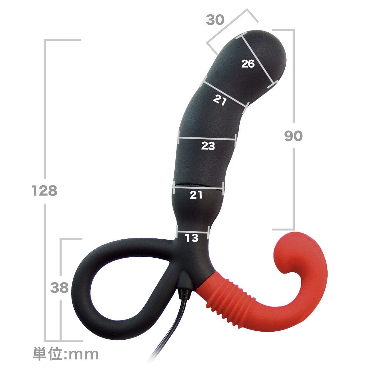 Wild One - Enemable R EX Type δ Delta Remote Control Prostate Massager (Black) -  Remote Control Anal Plug (Vibration) Non Rechargeable  Durio.sg