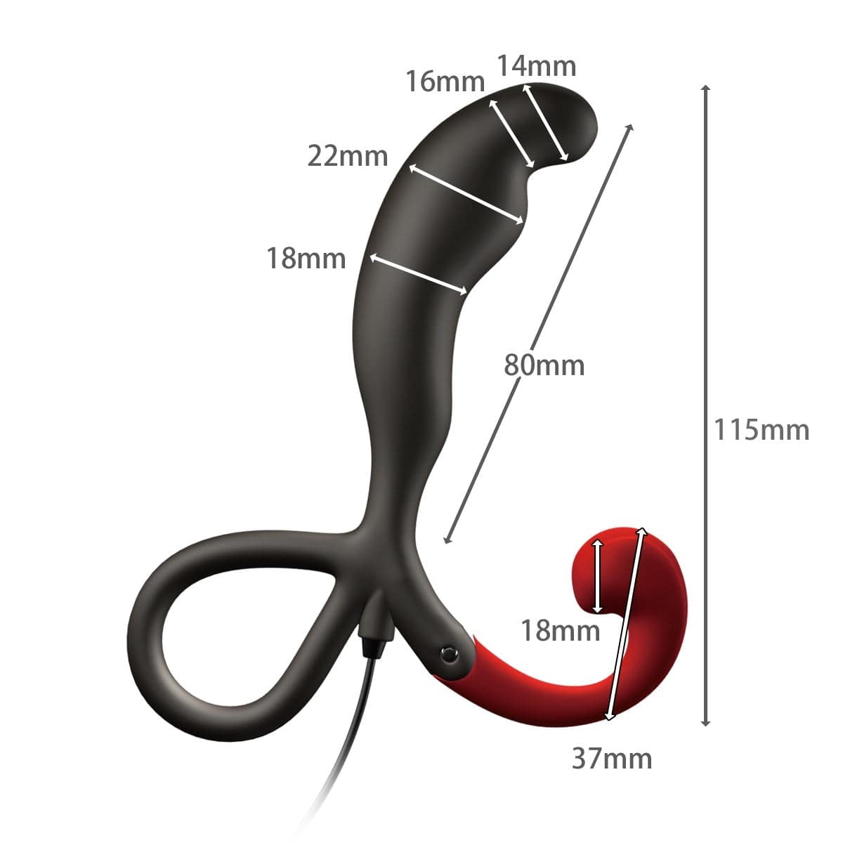 Wild One - Enemable R Type 1 Remote Control Prostate Massager (Black) -  Remote Control Anal Plug (Vibration) Non Rechargeable  Durio.sg