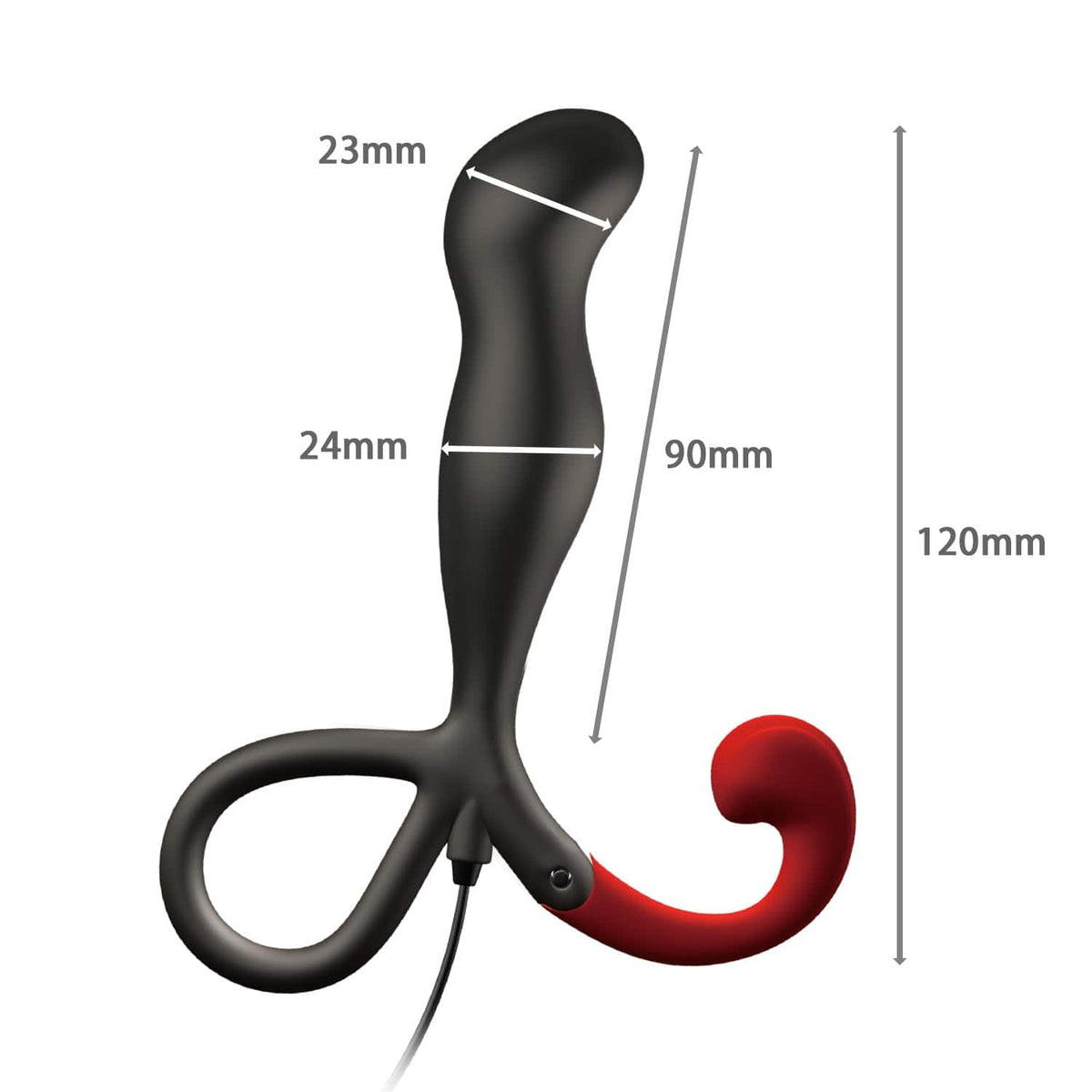 Wild One - Enemable R Type 3 Remote Control Prostate Massager (Black) -  Prostate Massager (Vibration) Non Rechargeable  Durio.sg