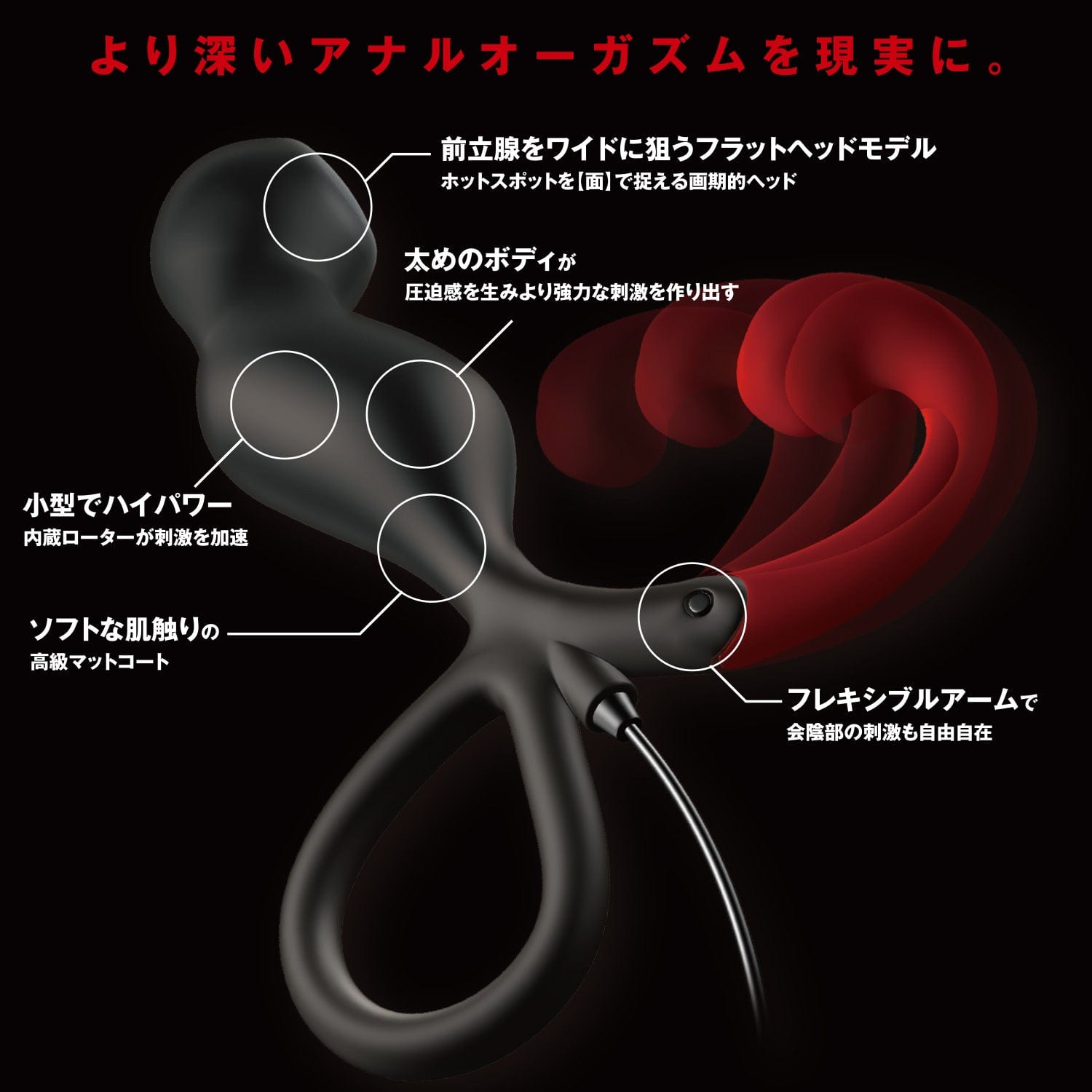 Wild One - Enemable R Type 4 Remote Control Prostate Massager (Black) -  Prostate Massager (Vibration) Non Rechargeable  Durio.sg