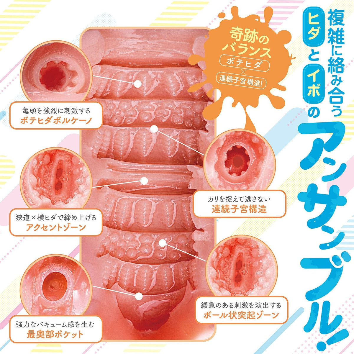 Wild One - I Dedicate My First H to You Onahole (Beige) -  Masturbator Vagina (Non Vibration)  Durio.sg