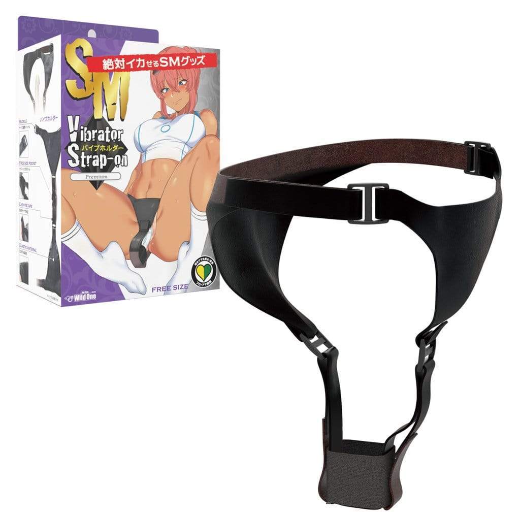 Wild One - SM Premium Vibrator Holder Harness (Black) -  Strap On w/o Dildo  Durio.sg