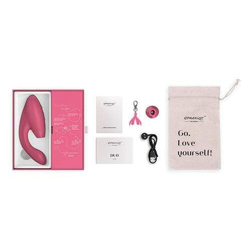 Womanizer - The Original Duo Clitoral Air Stimulator (Raspberry) -  Clit Massager (Vibration) Rechargeable  Durio.sg