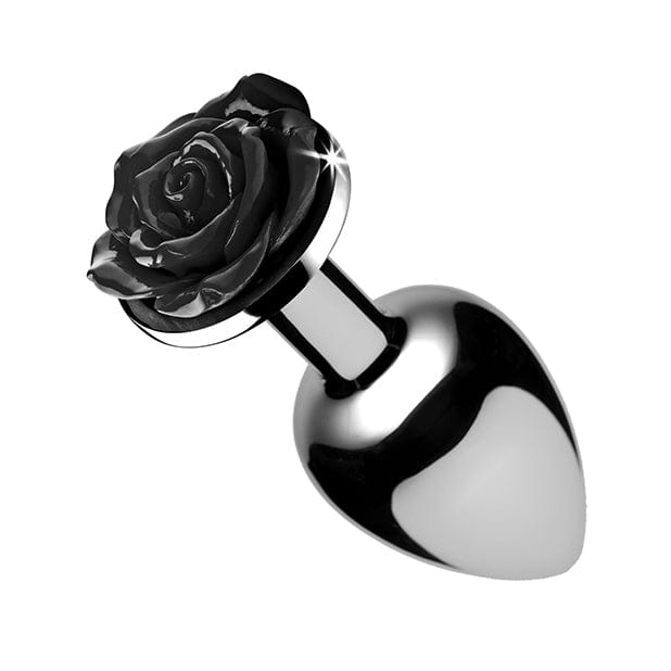 XR - Booty Sparks Rose Anal Plug Small (Silver/Black) -  Anal Plug (Non Vibration)  Durio.sg