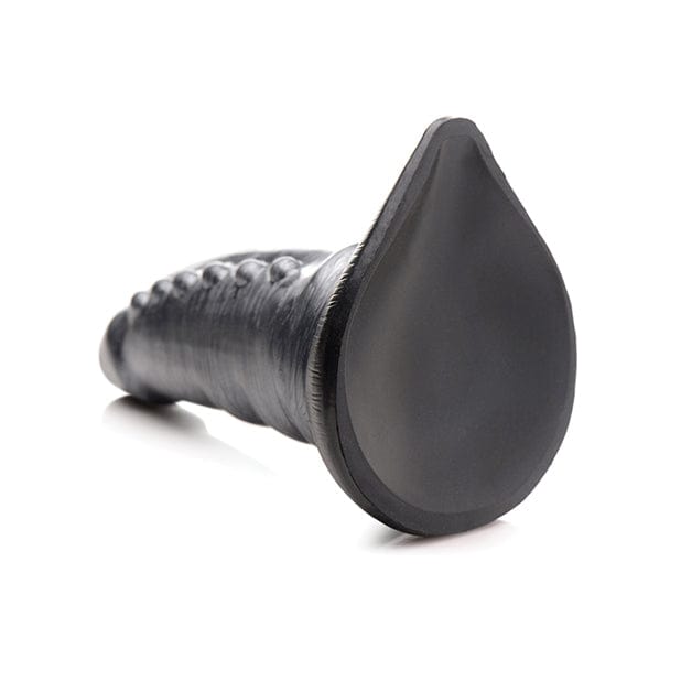 XR - Creature Cocks Beastly Tapered Bumpy Silicone Dildo (Silver/Black) -  Non Realistic Dildo with suction cup (Non Vibration)  Durio.sg