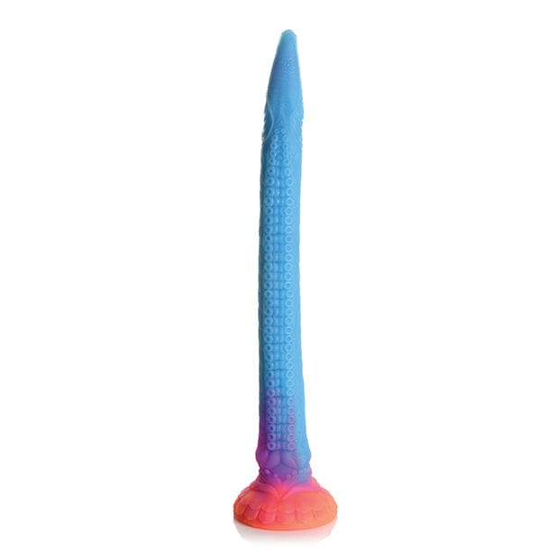 XR - Creature Cocks Glow in the Dark Makara Silicone Snake Dildo 18" (Multi Colour) -  Non Realistic Dildo with suction cup (Non Vibration)  Durio.sg