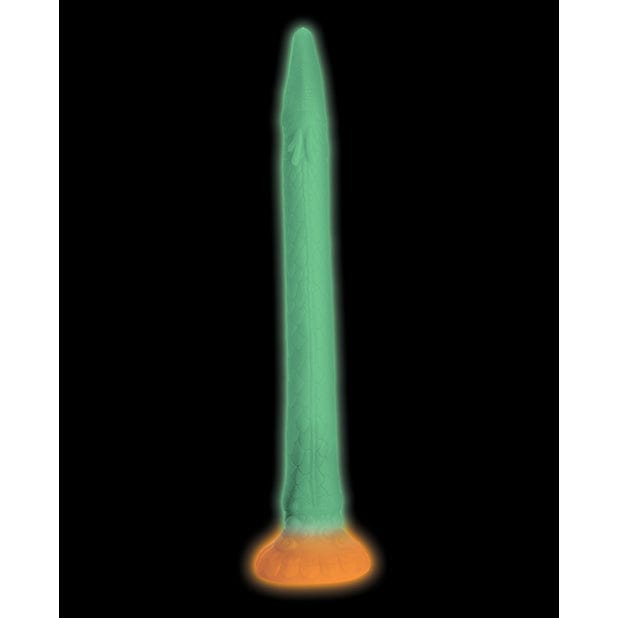 XR - Creature Cocks Glow in the Dark Makara Silicone Snake Dildo 18" (Multi Colour) -  Non Realistic Dildo with suction cup (Non Vibration)  Durio.sg
