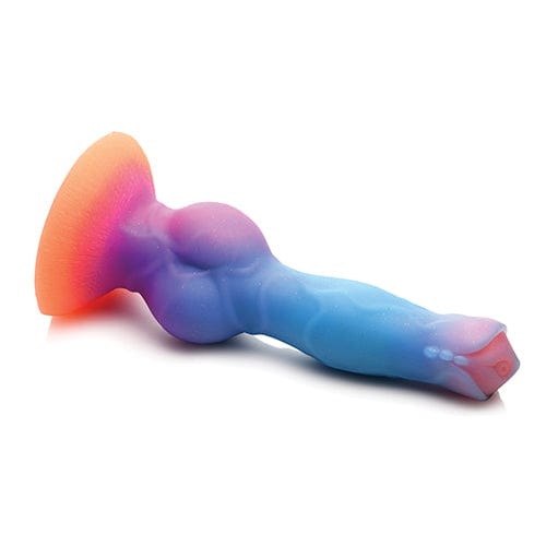 XR - Creature Cocks Glow in the Dark Space Cock Silicone Alien Dildo (Multi Colour) -  Non Realistic Dildo with suction cup (Non Vibration)  Durio.sg