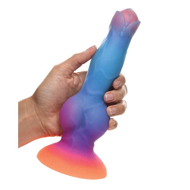 XR - Creature Cocks Glow in the Dark Space Cock Silicone Alien Dildo (Multi Colour) -  Non Realistic Dildo with suction cup (Non Vibration)  Durio.sg
