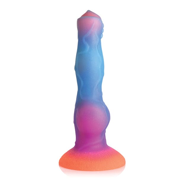 XR - Creature Cocks Glow in the Dark Space Cock Silicone Alien Dildo (Multi Colour) -  Non Realistic Dildo with suction cup (Non Vibration)  Durio.sg