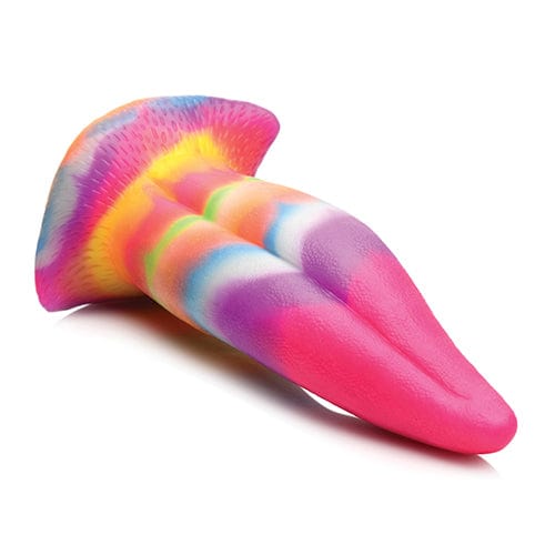 XR - Creature Cocks Glow in the Dark Unicorn Kiss Silicone Tongue Dildo (Rainbow) -  Non Realistic Dildo with suction cup (Non Vibration)  Durio.sg