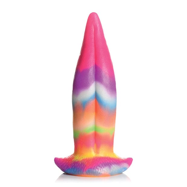 XR - Creature Cocks Glow in the Dark Unicorn Kiss Silicone Tongue Dildo (Rainbow) -  Non Realistic Dildo with suction cup (Non Vibration)  Durio.sg