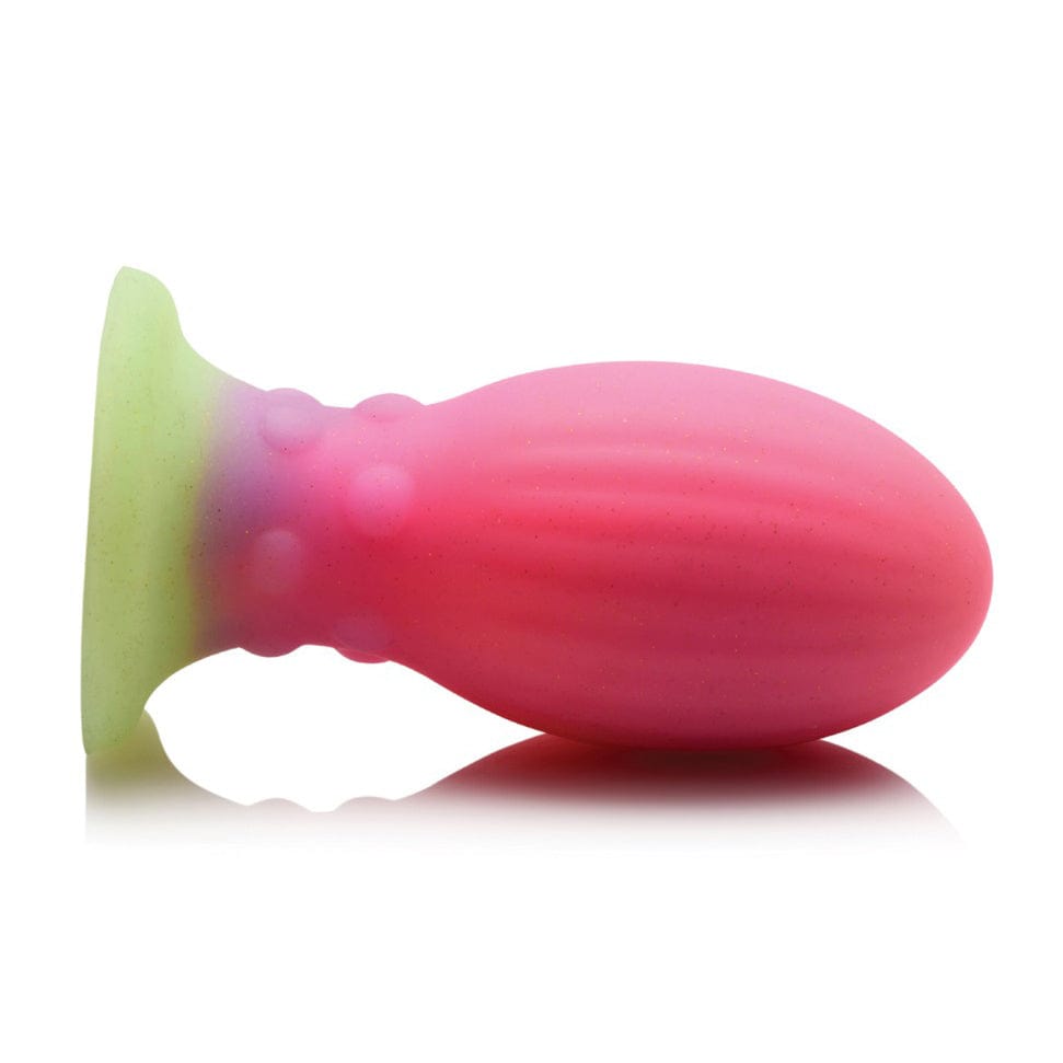 XR - Creature Cocks Glow in the Dark Xeno Silicone Egg Large (Multi Colour) -  Non Realistic Dildo with suction cup (Non Vibration)  Durio.sg
