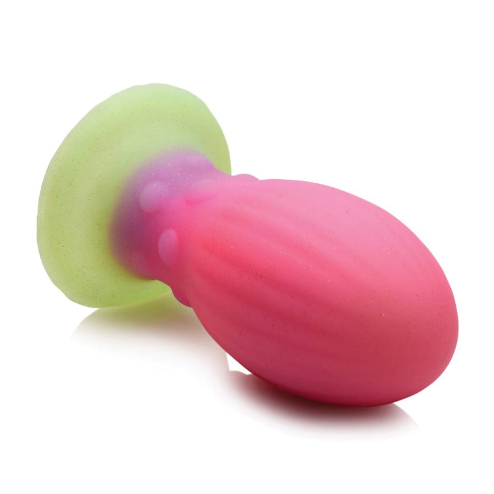 XR - Creature Cocks Glow in the Dark Xeno Silicone Egg Large (Multi Colour) -  Non Realistic Dildo with suction cup (Non Vibration)  Durio.sg