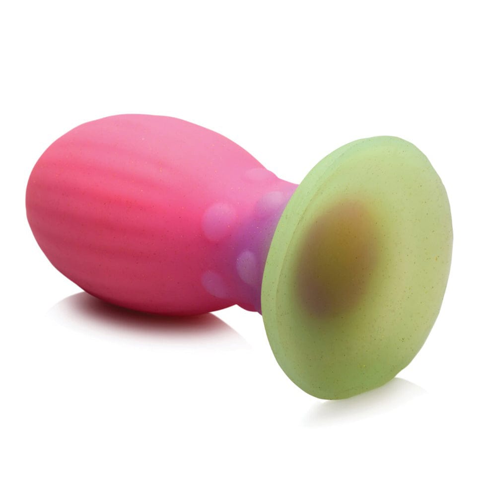 XR - Creature Cocks Glow in the Dark Xeno Silicone Egg Large (Multi Colour) -  Non Realistic Dildo with suction cup (Non Vibration)  Durio.sg