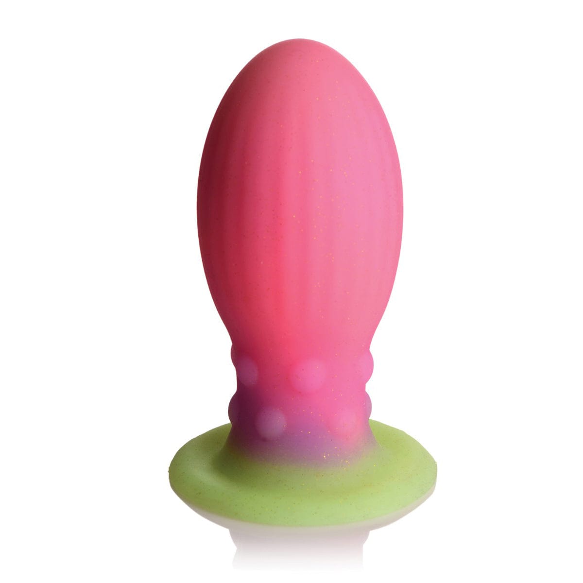 XR - Creature Cocks Glow in the Dark Xeno Silicone Egg Large (Multi Colour) -  Non Realistic Dildo with suction cup (Non Vibration)  Durio.sg