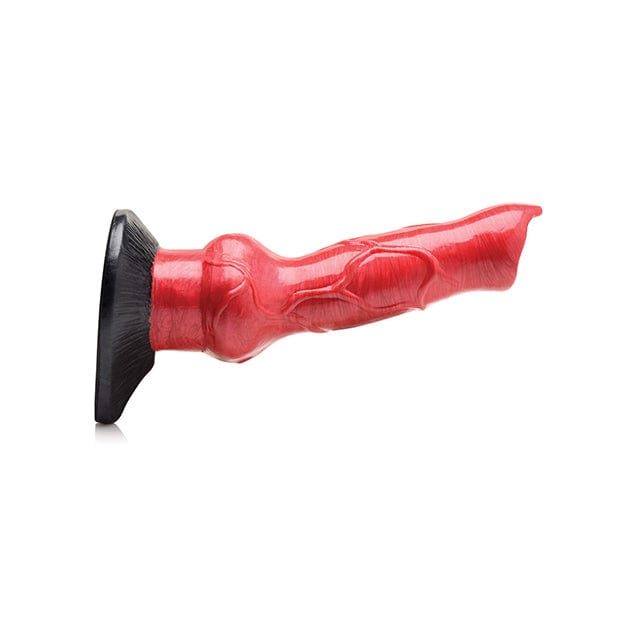 XR - Creature Cocks Hell Hound Canine Penis Silicone Dildo (Red/Black) -  Non Realistic Dildo with suction cup (Non Vibration)  Durio.sg