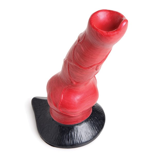 XR - Creature Cocks Hell Hound Canine Penis Silicone Dildo (Red/Black) -  Non Realistic Dildo with suction cup (Non Vibration)  Durio.sg