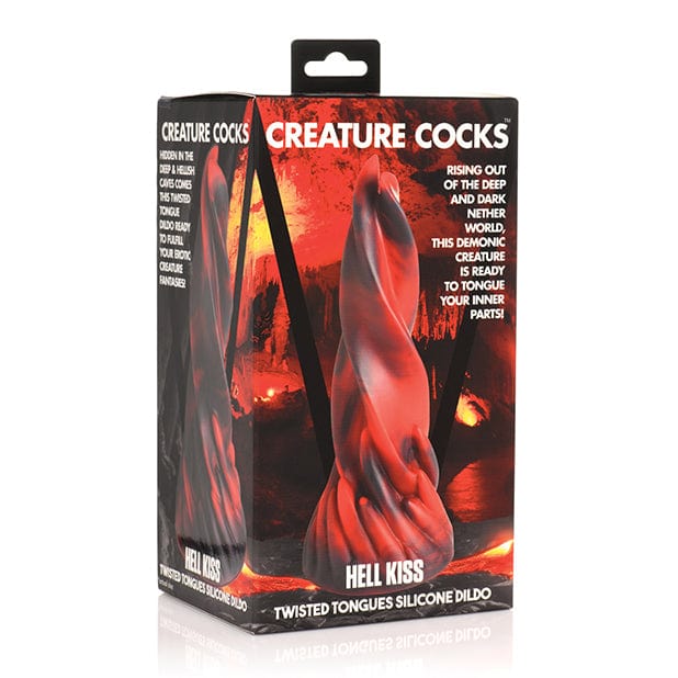 XR - Creature Cocks Hell Kiss Twisted Tongues Silicone Dildo (Red) -  Non Realistic Dildo with suction cup (Non Vibration)  Durio.sg