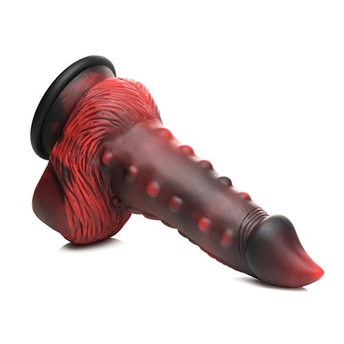 XR - Creature Cocks Lava Demon Thick Nubbed Silicone Dildo (Red) -  Non Realistic Dildo with suction cup (Non Vibration)  Durio.sg