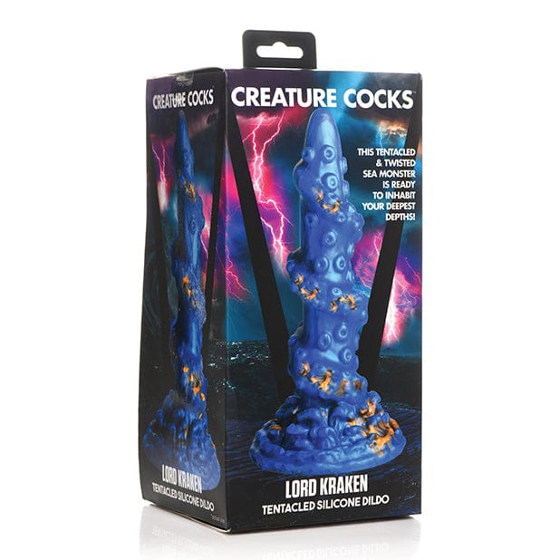 XR - Creature Cocks Lord Kraken Tentacled Silicone Dildo (Blue) -  Non Realistic Dildo with suction cup (Non Vibration)  Durio.sg
