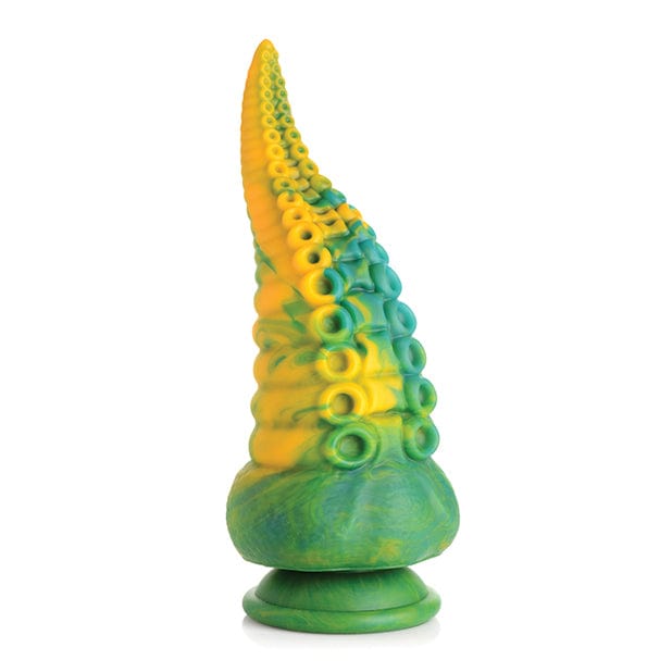 XR - Creature Cocks Monstropus Tentacled Monster Silicone Dildo (Green/Yellow) -  Non Realistic Dildo with suction cup (Non Vibration)  Durio.sg