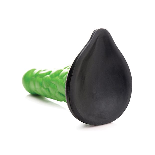 XR - Creature Cocks Radioactive Reptile Thick Scaly Silicone Dildo (Green/Black) -  Non Realistic Dildo with suction cup (Non Vibration)  Durio.sg